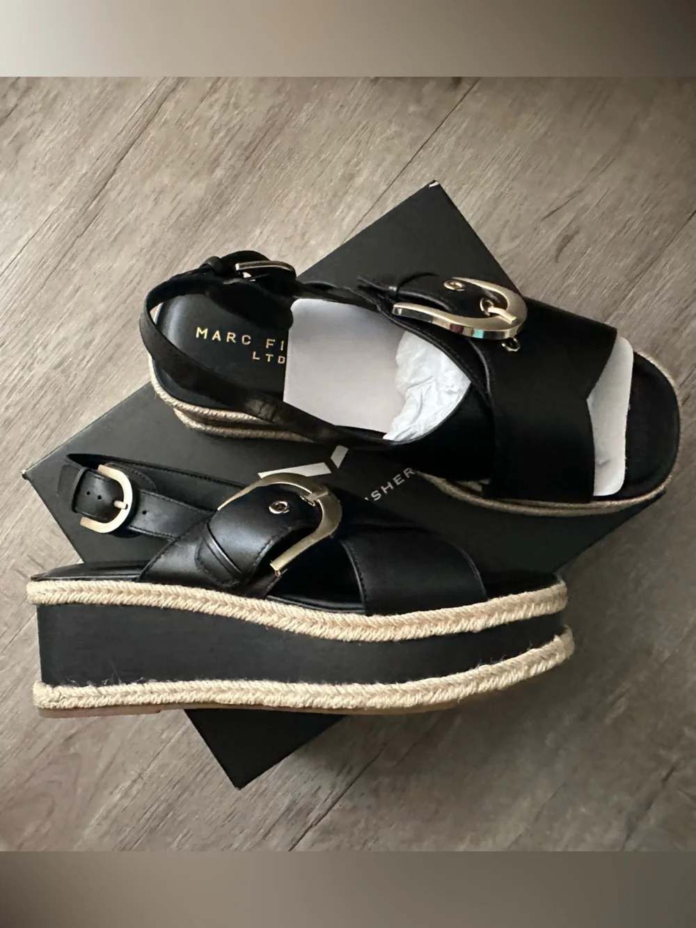 Marc Fisher LTD Renda Women’s Espadrille Platform Sandals size 8